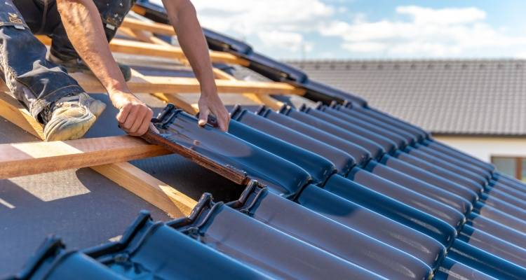 Anthony Roofing Contractor on Roof